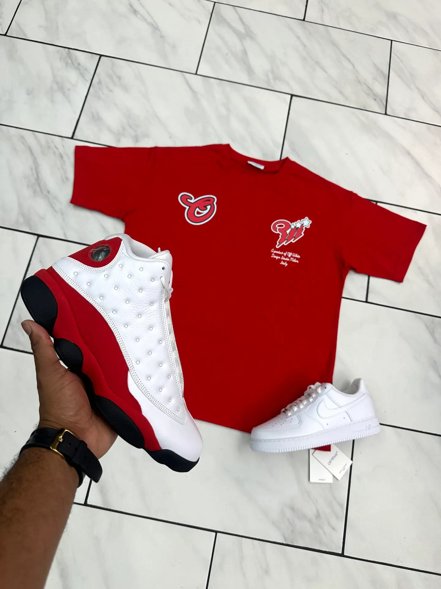 Off-White Scorpion Graphic Tshirt "Red" XL