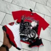 Godspeed Biker Graphic Tee "Red" XL